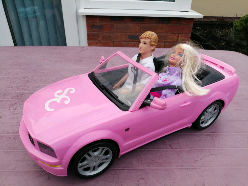 pink barbie mustang
